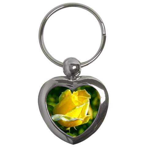Yellow Rose  Key Chain (Heart) from UrbanLoad.com Front