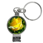 Yellow Rose  Nail Clippers Key Chain