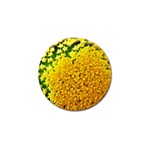Yellow Flower Stars   Golf Ball Marker