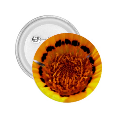 Yellow of Gazania Flower  2.25  Button from UrbanLoad.com Front