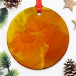 Yellow Flower Front  Ornament (Round)