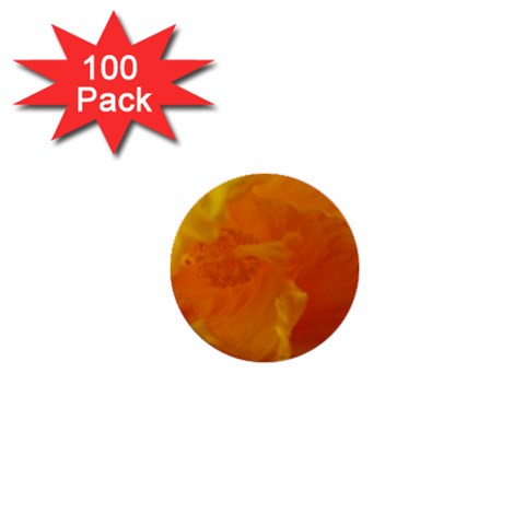 Yellow Flower Front  1  Mini Button (100 pack)  from UrbanLoad.com Front