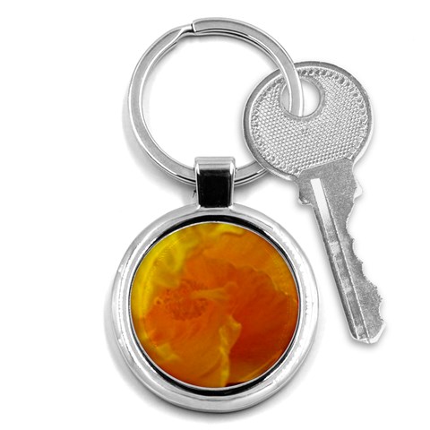 Yellow Flower Front  Key Chain (Round) from UrbanLoad.com Front