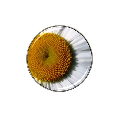 Yellow Daisy Detail  Hat Clip Ball Marker from UrbanLoad.com Front