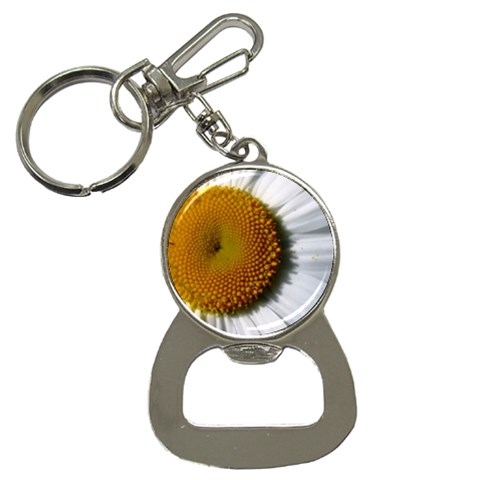Yellow Daisy Detail  Bottle Opener Key Chain from UrbanLoad.com Front