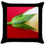 Yellow Flower Side  Throw Pillow Case (Black)