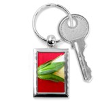 Yellow Flower Side  Key Chain (Rectangle)