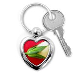 Yellow Flower Side  Key Chain (Heart)