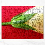 Yellow Flower Side  Jigsaw Puzzle (Rectangular)