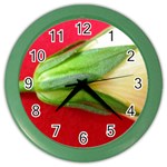 Yellow Flower Side  Color Wall Clock