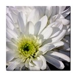 White Flower 1   Tile Coaster