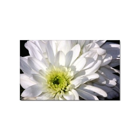 White Flower 1   Sticker (Rectangular) from UrbanLoad.com Front