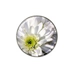 White Flower 1   Hat Clip Ball Marker