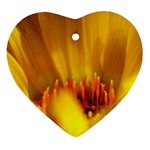 Yellow Color Flower   Ornament (Heart)