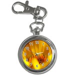 Yellow Color Flower   Key Chain Watch