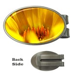 Yellow Color Flower   Money Clip (Oval)