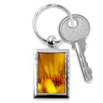 Yellow Color Flower   Key Chain (Rectangle)