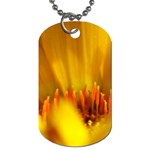 Yellow Color Flower   Dog Tag (One Side)