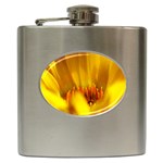 Yellow Color Flower   Hip Flask (6 oz)