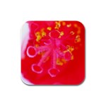 What inside Flowers  Rubber Square Coaster (4 pack)