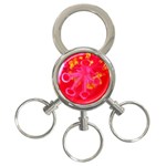 What inside Flowers  3-Ring Key Chain