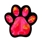 What inside Flowers  Magnet (Paw Print)