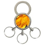 Wet Yellow Flowers 1   3-Ring Key Chain