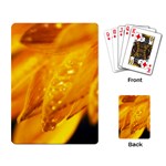 Wet Yellow Flowers 1   Playing Cards Single Design