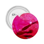 Wet Pink Rose  2.25  Button
