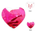 Wet Pink Rose  Playing Cards (Heart)