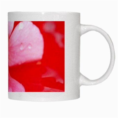 Water and Pink Flower  White Mug from UrbanLoad.com Right