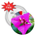 Trangle Flower  2.25  Button (10 pack)