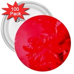 The Red Flower 5  3  Button (100 pack)