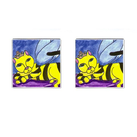 QueenBee Cufflinks (Square) from UrbanLoad.com Front(Pair)