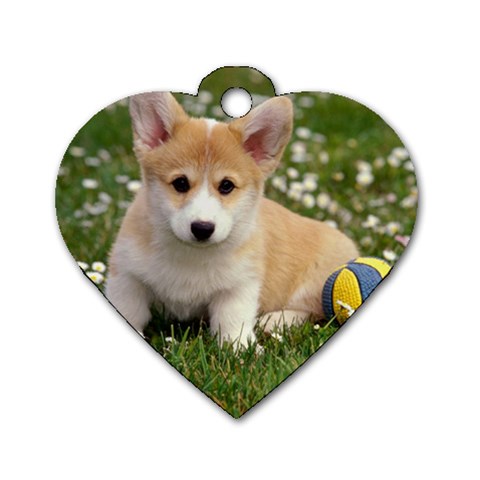 Dog Tag Heart (One Side) from UrbanLoad.com Front