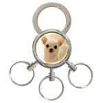 Puppy 3-Ring Key Chain