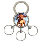 Puppy 3-Ring Key Chain