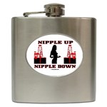 Nipple Up Nipple Down Hip Flask (6 oz)