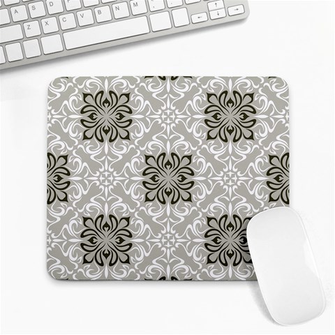 black and white square bkgd Large Mousepad from UrbanLoad.com Front