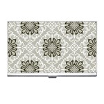 black and white square bkgd Business Card Holder