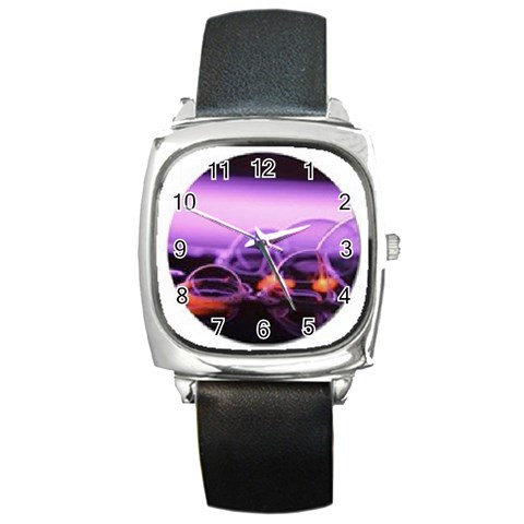 Square Metal Watch from UrbanLoad.com Front
