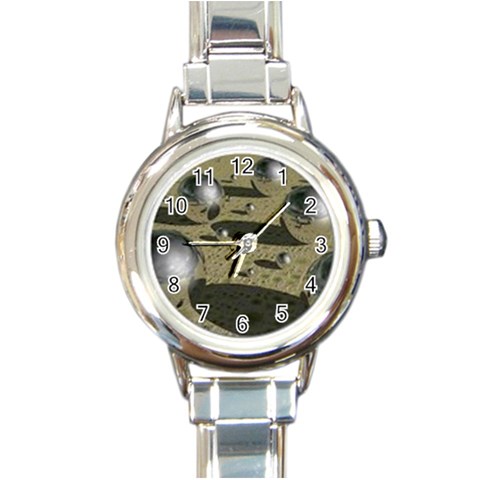 Round Italian Charm Watch from UrbanLoad.com Front