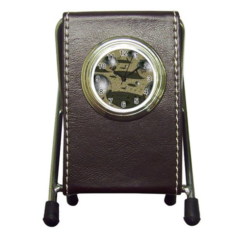 Pen Holder Desk Clock from UrbanLoad.com Front