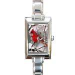  Rectangular Italian Charm Watch