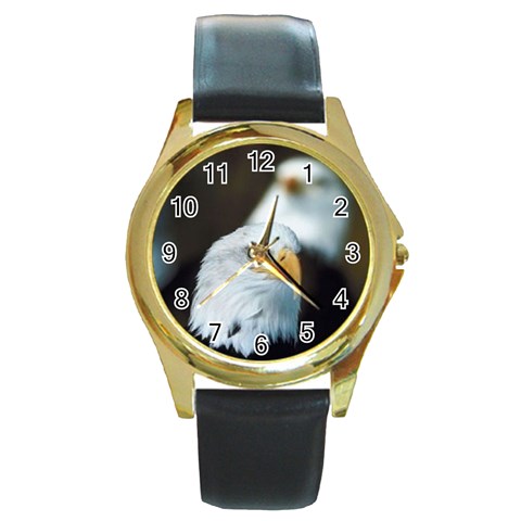 Round Gold Metal Watch from UrbanLoad.com Front