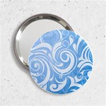 blue swirls 2.25  Handbag Mirror