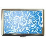 blue swirls Cigarette Money Case