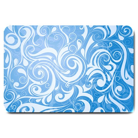 blue swirls Large Doormat from UrbanLoad.com 30 x20  Door Mat