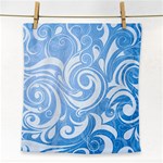blue swirls Face Towel