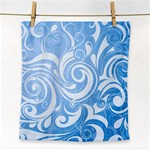 blue swirls Face Towel